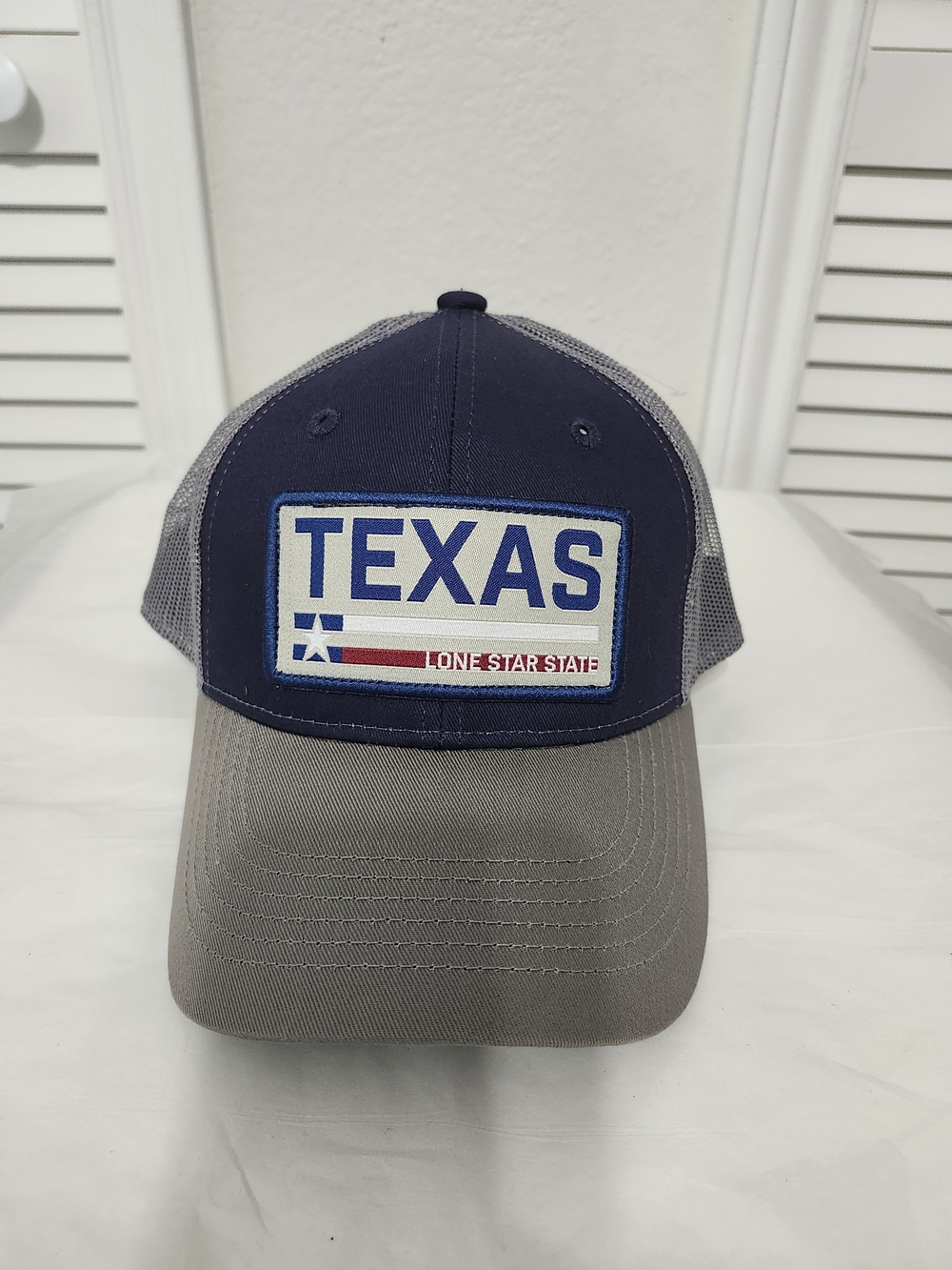 Texas Patch Trucker Hat - Navy and Gray